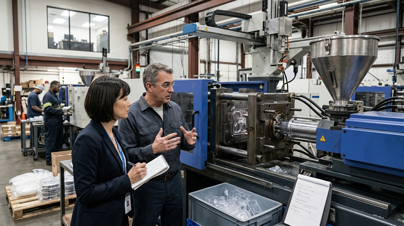 Illustration: Injection Molding Equipment Financing with Bad Credit: A 2026 Guide